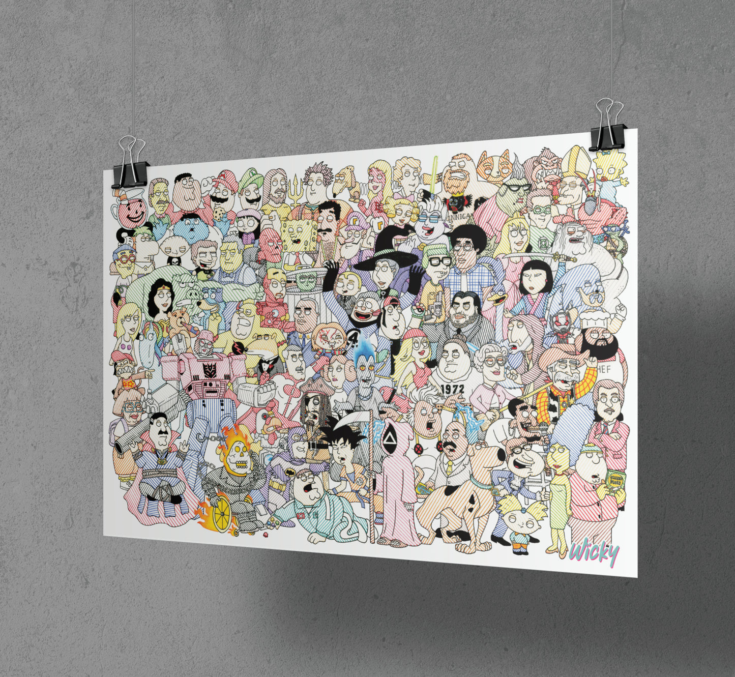 Wickyguy Mashup Montage Art Print