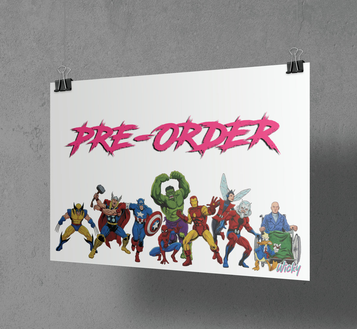 Wickyvel Hero Montage Art Print