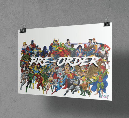Wickomics Hero Montage Art Print