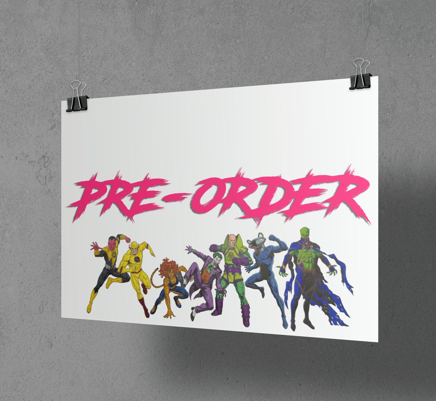 Wickomics Villain Montage Art Print