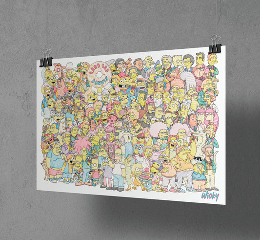 Wickysons Montage Art Print